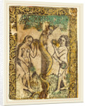 Adam and Eve by Workshop of Master of the Borders with the Four Fathers of the Church