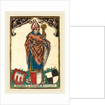 Bishop of Augsburg with Three Coats of Arms, c. 1485 by Anonymous