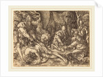 Traveler among Thieves, 1554 by Heinrich Aldegrever