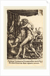 Hercules Preventing the Centaurs from the Rape of Hippodamia, 1550, by Heinrich Aldegrever