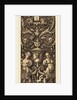 Ornament with Vase and Two Female Figures, 1553 by Heinrich Aldegrever