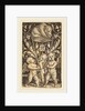 Three Cupids and a Bear, 1529, by Heinrich Aldegrever