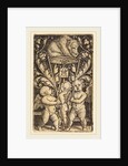 Three Cupids and a Bear, 1529, by Heinrich Aldegrever