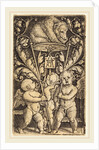 Three Cupids and a Bear, 1529, by Heinrich Aldegrever