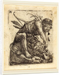 Hercules Overcoming the Nemean Lion by Albrecht Altdorfer