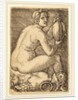 Naked Woman on an Armor by Barthel Beham