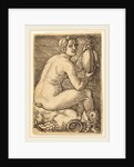 Naked Woman on an Armor by Barthel Beham