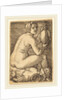 Naked Woman on an Armor by Barthel Beham