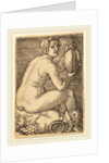 Naked Woman on an Armor by Barthel Beham