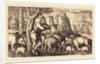 The Prodigal Son with the Swine by Sebald Beham
