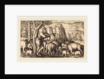 The Prodigal Son with the Swine by Sebald Beham