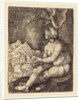 Eve Seated, 1519 by Sebald Beham