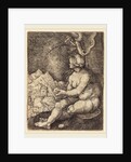 Eve Seated, 1519 by Sebald Beham