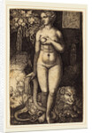 Eve Standing, 1523 by Sebald Beham