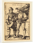 Standard Bearer and Drummer, 1544 by Sebald Beham