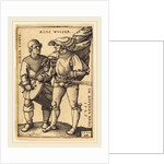Standard Bearer and Drummer, 1544 by Sebald Beham