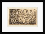 Two Loving Pairs with Clown, 1535 by Sebald Beham