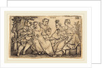 Two Loving Pairs with Clown, 1535 by Sebald Beham