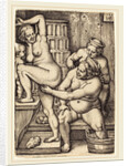 Three Women Bathing, 1548 by Sebald Beham
