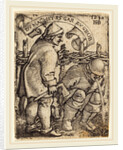 Vomiting Peasant by Sebald Beham