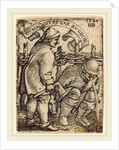 Vomiting Peasant by Sebald Beham