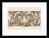 Ornament with a Vase between Two Genii by Sebald Beham