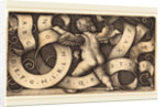 Genius with Alphabet, 1542 by Sebald Beham