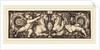 Ornament with Two Genii Riding on Two Chimeras, 1544 by Sebald Beham