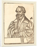 Philip Melanchton, Half-Length to the Left, Standing Behind a Breastwork by Lucas Cranach the Younger