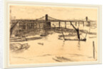 Old Hungerford Bridge, 1861 by James McNeill Whistler