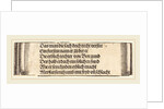 Printed text for The Betrothal of Maximilian with Mary of Burgundy, 1515 by Albrecht Dürer