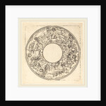 Bacchus in a Cart, punch engraving by Master IS.