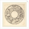 Bacchus in a Cart, punch engraving by Master IS.
