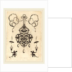 Large Pendant, Lower Left and Right Two Winged Devils Sitting on Pedestals, 1596 by Daniel Mignot