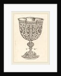 Chalice with six embossings, base decorated with two dolphins by Georg Wechter I