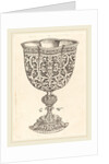 Chalice with six embossings, base decorated with two dolphins by Georg Wechter I