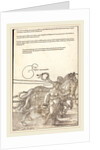 The Triumphal Chariot of Maximilian I plate 3 of 8, 1522 by Albrecht Dürer