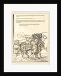 The Triumphal Chariot of Maximilian I plate 7 of 8, 1522 by Albrecht Dürer