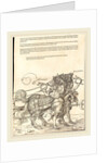 The Triumphal Chariot of Maximilian I plate 7 of 8, 1522 by Albrecht Dürer
