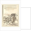 The Triumphal Chariot of Maximilian I plate 7 of 8, 1522 by Albrecht Dürer