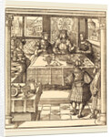 The Young White King between the Queen and Princess of the Feuereisen by Leonhard Beck