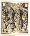 Assembly of Four Kings, in the foreground Four Men by Leonhard Beck