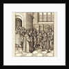 A Legation before a King, near Him Two Women Standing by Leonhard Beck
