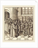 A Legation before a King, near Him Two Women Standing by Leonhard Beck
