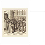 A Legation before a King, near Him Two Women Standing by Leonhard Beck