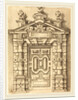 Pedimented Doorway, c. 1594 by Wendel Dietterlin and anonymous etcher