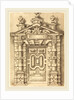 Pedimented Doorway, c. 1594 by Wendel Dietterlin and anonymous etcher