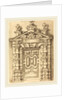 Pedimented Doorway, c. 1594 by Wendel Dietterlin and anonymous etcher