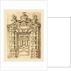 Pedimented Doorway, c. 1594 by Wendel Dietterlin and anonymous etcher