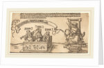 Justice, Truth and Reason in the Stocks with the Seated Judge and Sleeping Piety, probably 1526 by Albrecht Dürer